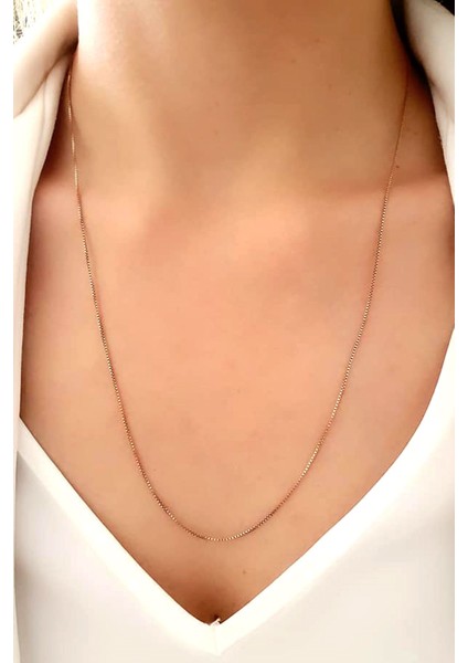 italyan tasarimi gümüş rose asansörlü ayarlanabilir zincir kolye max boy 60 cm