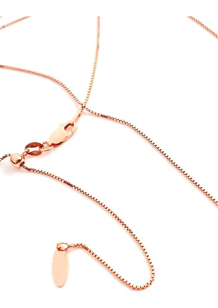 italyan tasarimi gümüş rose asansörlü ayarlanabilir zincir kolye max boy 60 cm fiyatları