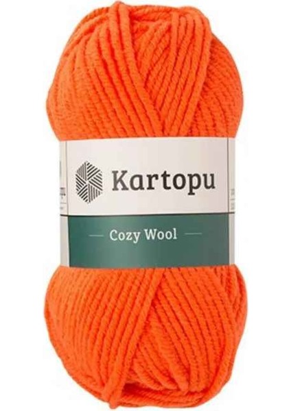 Cozy Wool K1211 Nar Çiçeği %25 Yün Karışımlı Kalın Örgü Ipi