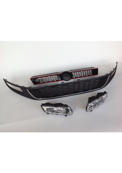 Volkswagen Polo 2010 - 2014 Krom Panjur Orta Izgarası Set fiyatları