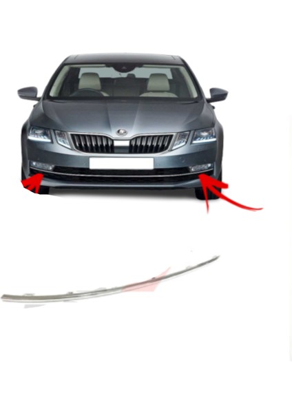 Skoda Octavia 2018 - 2020 Sag Sis Kapagi Çerçevesi Krom Nikelaj 481702732