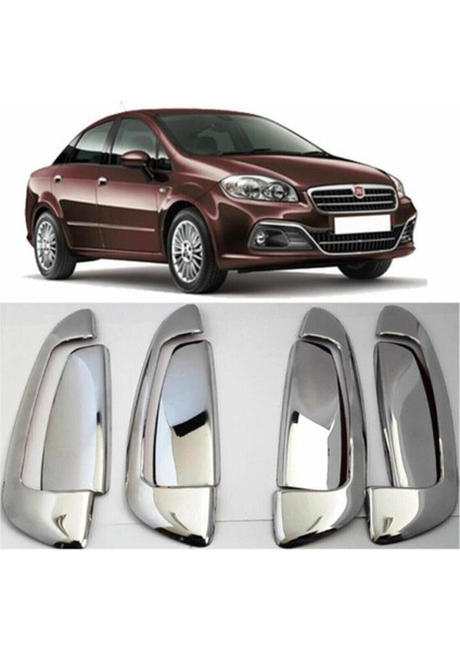 Fiat Linea Kapı Kolu 8 Parça Krom