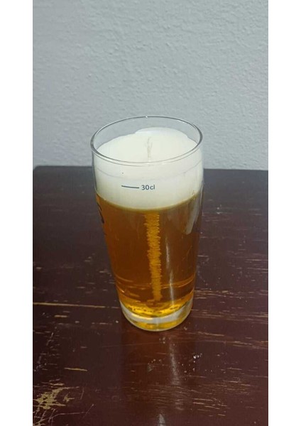 Dekoratif Jel&bira Görünümlü Düz Köpüklü Mum (Kokusuz)