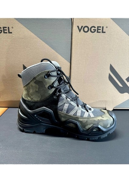 Vogel Guard Xr Kamuflaj Su Geçirmez Suet Deri Siyah Bot