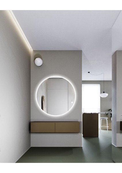 LED Işıklı Yuvarlak Model Dekoratif Duvar Aynası, Modern Eşsiz Ayna, Ayna Duvar Dekorasyon Ürünü fırsatları