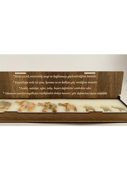 Onyx Taşı 7'li Şans Fili