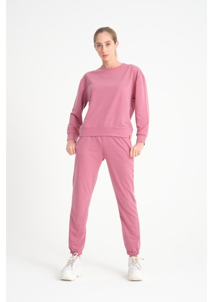 Pembe Basic Kadın Eşofman Takımı