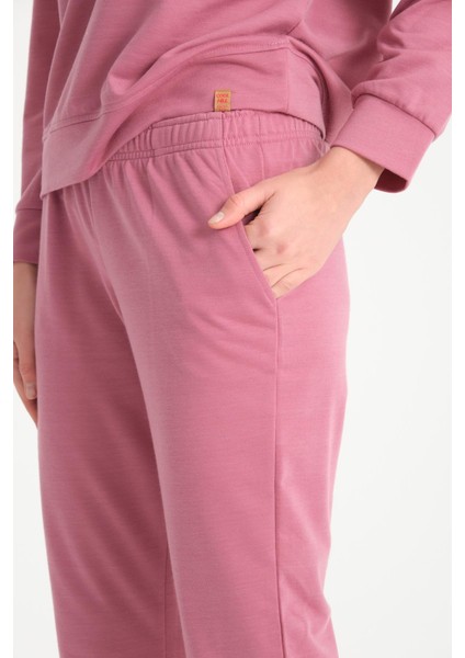 Pembe Basic Kadın Eşofman Takımı