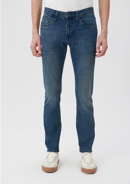 Marcus Gölgeli İndigo Mavisi Jean Pantolon 8835122020 modelleri
