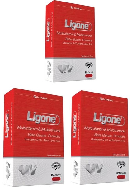 Ligone Multivitamin 30 Kapsül x 3 Adet