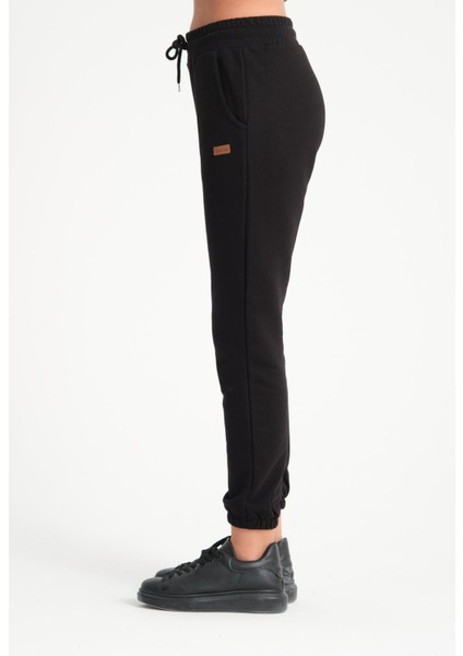 Siyah Cepli Basic Kadın Eşofman Altı modelleri