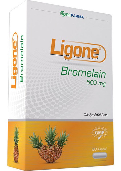 Ligone Bromelain 500 mg 60 Kapsül x 3 Adet fiyatları