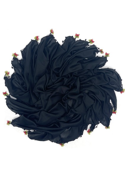 5'li Set Pamuklu El Işi Kiraz Oyalı Boncuklu Eşarp Hediyelik Yazma 100X100CM Toptan fiyatları