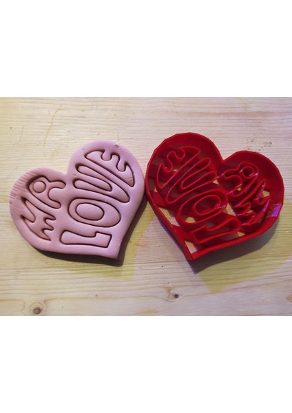 Mr. Love Yazılı Kalp Kurabiye Kalıbı 9x8 cm fiyatları