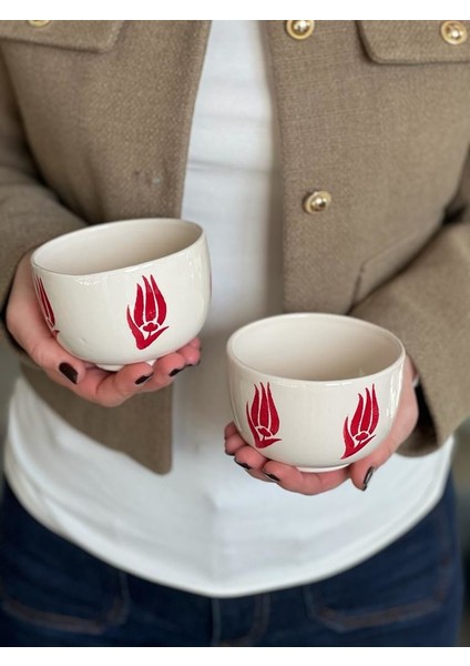 2 Li Kırmızı Lale Çerezlik Kase fiyatları