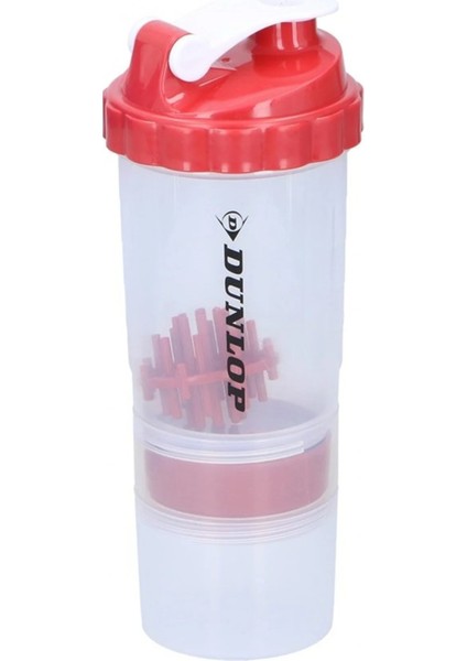 Fitness Shaker Şişesi Kırmızı Dunlop Fitness Shaker