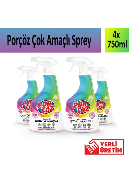 Çok Amaçlı Sprey 750 ml x 4 Adet