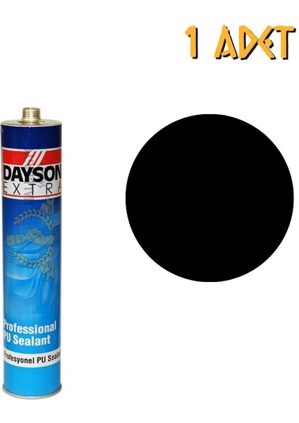 Extra Poliüretan Mastik Yapıştırıcı Siyah 280 Ml.
