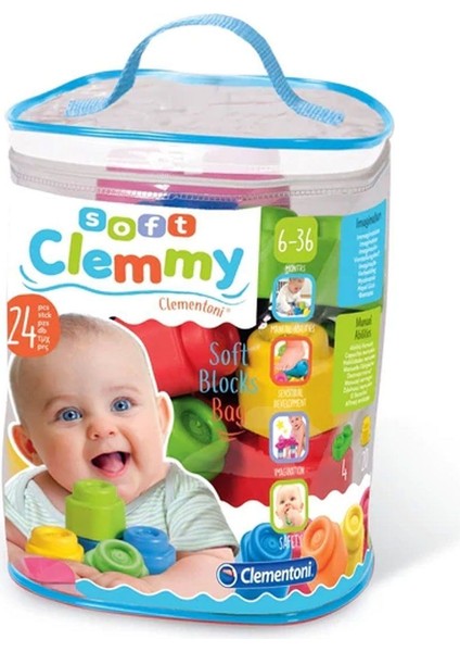 14889 Soft Clemmy - Yumuşak Blok Çantası - 24 Parça 6-36 Ay