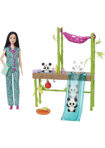 HKT77 Barbie Panda Bakımı Oyun Seti