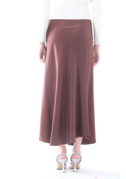 Kahve Bel Lastikli Saten Etek 3979463.05 indirimleri