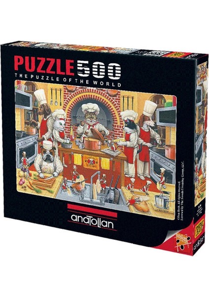 3586 Şef Kool Kat 500 Parça Puzzle -Anatolian