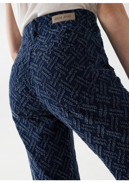 Yüksek Bel Dar Paça Mom Fit Koyu Mavi Kadın Denim Pantolon 21007036 indirimleri