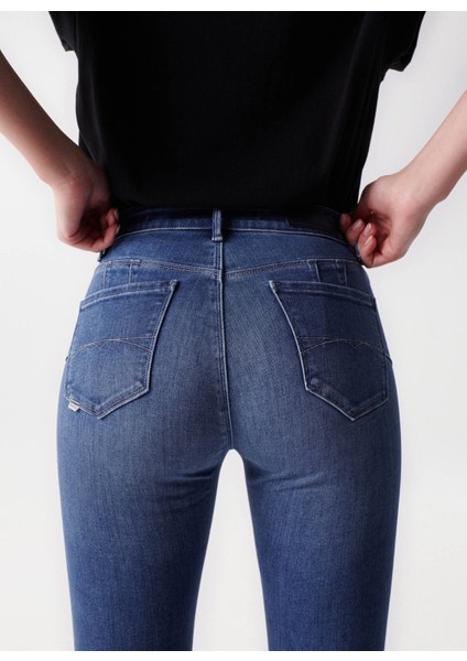 Orta Bel Slim Paça Skinny Fit Mavi Kadın Denim Pantolon 21005345 modelleri