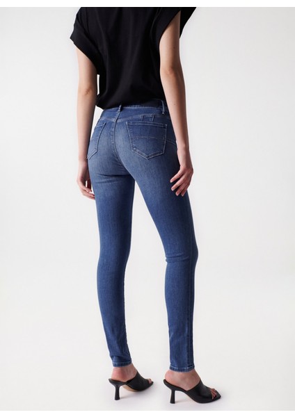 Orta Bel Slim Paça Skinny Fit Mavi Kadın Denim Pantolon 21005345 fırsatları
