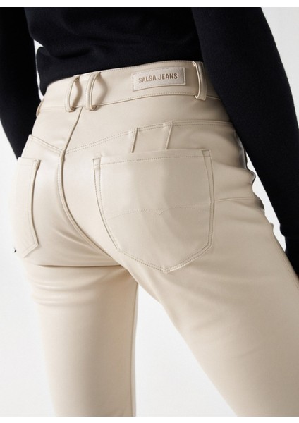 Normal Bel Normal Kırık Beyaz Kadın Pantolon 21006902 indirimleri