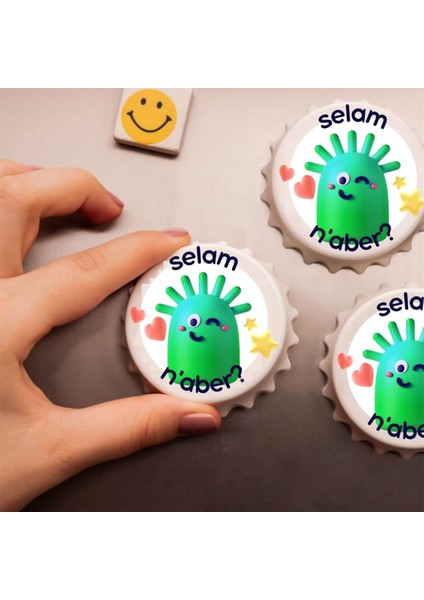 Selam Naber Baskılı Magnet Açacak