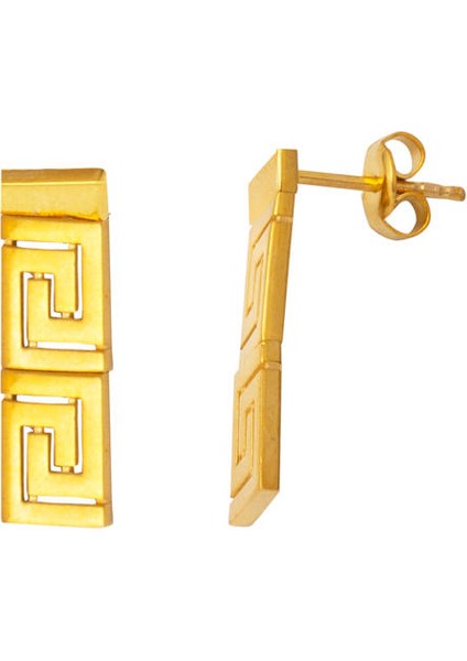 14 Ayar Taşsız Versace Tasarım Altın Takı Seti