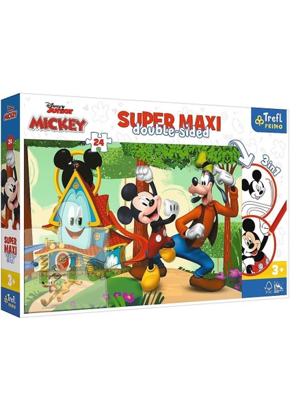 PUZZLE-41012 Süper Maxi Mickey 24 Parça Çocuk Puzzle