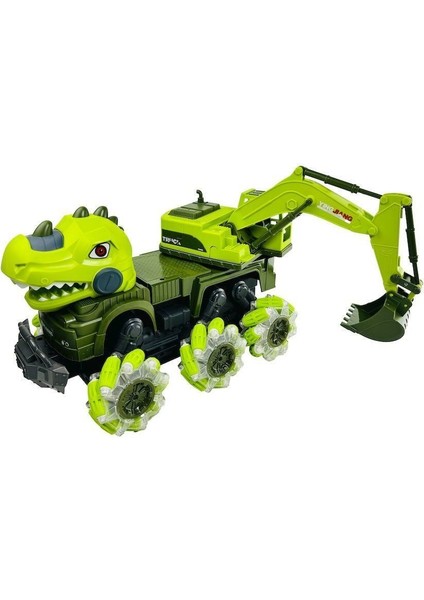 YJ-078-2 1:14 Uzaktan Kumandalı 2.4g Dinozor Kamyon Kazıcı -Vardem
