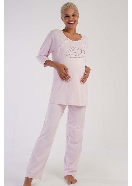 Pamuklu Kadın 3/4kol Hamilepijama Takım fiyatları