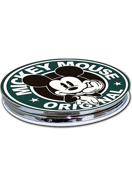 Mickey Mouse Baskılı Ayna Yuvarlak Kişiye Özel Isim Baskılı Cep Aynası 7 Cm (Kapaklı Ve Büyüteçli) fiyatları