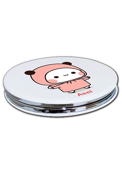 Dudu Bubu Baskılı Ayna Kişiye Özel Isim Baskılı Cep Aynası 7 Cm Ayıcık Çift Sevgili (Kapaklı Ve Büyüteçli) fiyatları