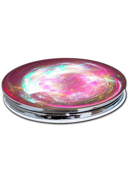 Pembe Küre Baskılı Ayna Yuvarlak Kişiye Özel Isim Baskılı Cep Aynası 7 Cm (Kapaklı Ve Büyüteçli) fiyatları
