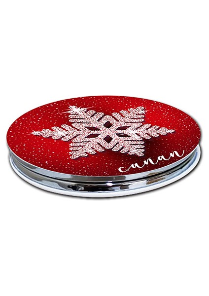 Yılbaşı Yeni Yıl Baskılı Ayna Yuvarlak Kişiye Özel Isim Baskılı Cep Aynası 7 Cm (Kapaklı Ve Büyüteçli) fiyatları