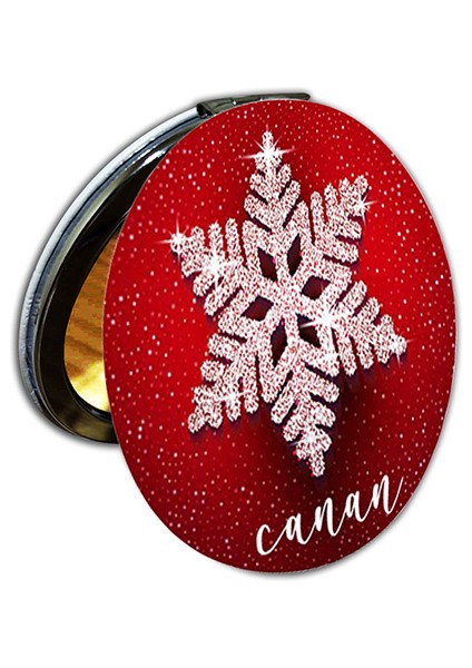 Yılbaşı Yeni Yıl Baskılı Ayna Yuvarlak Kişiye Özel Isim Baskılı Cep Aynası 7 Cm (Kapaklı Ve Büyüteçli) modelleri