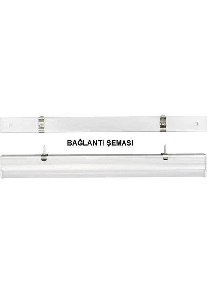 20 Adet Eklenebilir Anahtarlı T5 Ledli Bant ARM.(12W)