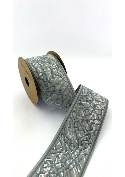 Mermer Desenli Dokuma Geniş Perde Bordür / Aksesuar (7 Cm. Genişlik - 3,5 Mt. Uzunluk)