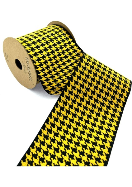 Kaz Ayağı Desen Dokuma Geniş Perde Bordür / Aksesuar (10 Cm. Genişlik - 3,5 Mt. Uzunluk)