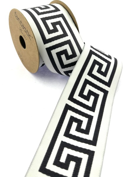Labirent Desen Dokuma Geniş Perde Bordür / Aksesuar (7 Cm. Genişlik - 3,5 Mt. Uzunluk)