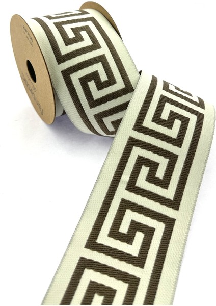 Labirent Desen Dokuma Geniş Perde Bordür / Aksesuar (7 Cm. Genişlik - 3,5 Mt. Uzunluk)