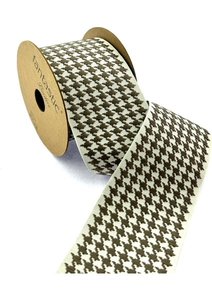 Kaz Ayağı Desen Dokuma Geniş Perde Bordür / Aksesuar (7 Cm. Genişlik - 3,5 Mt. Uzunluk)