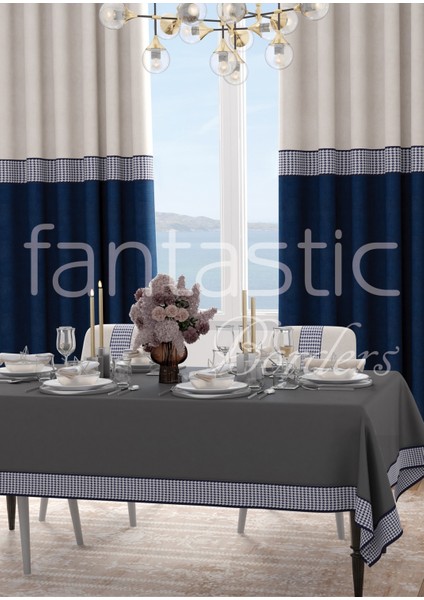 Kaz Ayağı Desen Dokuma Geniş Perde Bordür / Aksesuar (10 Cm. Genişlik - 3,5 Mt. Uzunluk) fiyatları