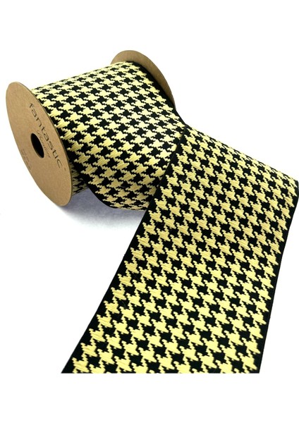 Kaz Ayağı Desen Dokuma Geniş Perde Bordür / Aksesuar (10 Cm. Genişlik - 3,5 Mt. Uzunluk)