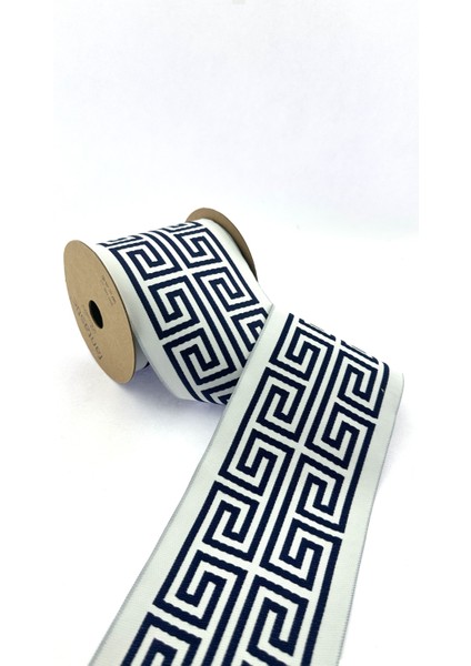 Labirent Desen Dokuma Geniş Perde Bordür / Aksesuar (10 Cm. Genişlik - 3,5 Mt. Uzunluk)