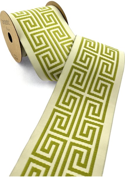 Labirent Desen Dokuma Geniş Perde Bordür / Aksesuar (10CM Genişlik - 3,5mt Uzunluk)